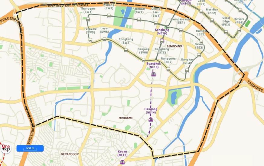 North-East Target Area of the Living Asset Map Portal